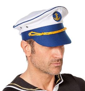 verkoop - attributen - Hoeden-diadeem - Marine kapitein blauw